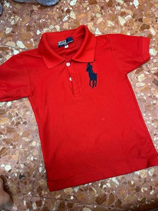 Polo niño Polo  T4 Rojo