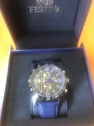 Reloj Festina Cronógrafo Hombre Azul Negro