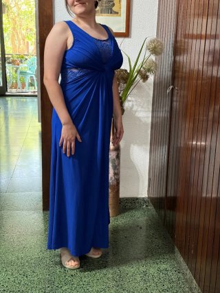 Vestido largo azul fiesta/graduación/boda