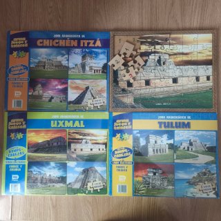 Pack Puzzles Madera México Ruinas Mayas