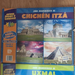 Pack Puzzles Madera México Ruinas Mayas