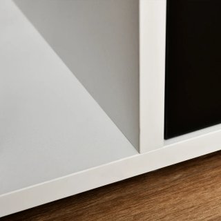 Mueble TV hasta 60 blanco y negro