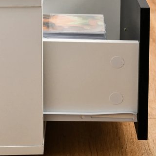 Mueble TV hasta 60 blanco y negro
