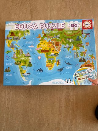 Puzzle Educa 150 Piezas Mapa Mundo