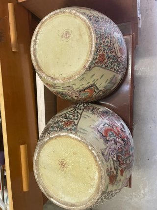 2 Jarrones Cerámica Sasuma