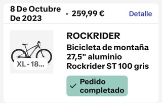 Bicicleta Rockrider Negra