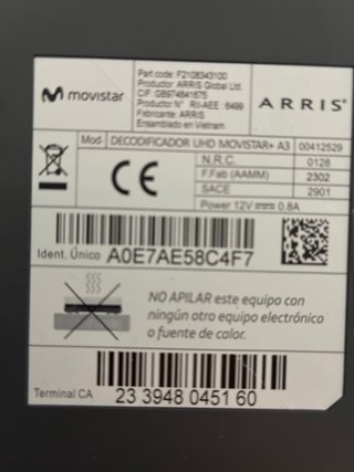 4K UHD Movistar mando vocal