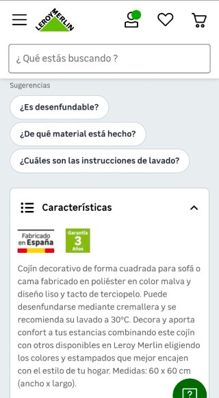 2 cojines grandes