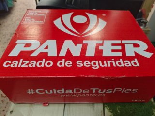 Botas de seguridad PANTER negras y verdes