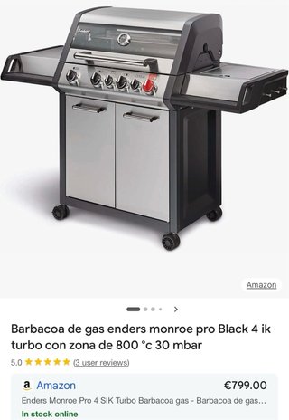 Barbacoa Enders Monroe Pro 4 SIK Turbo Gas