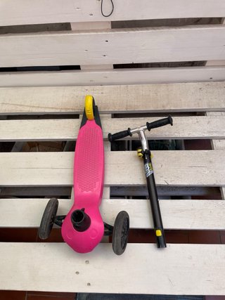 Patinete infantil Oxelo 3 ruedas rosa