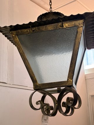 Farol de forja colgante vintage