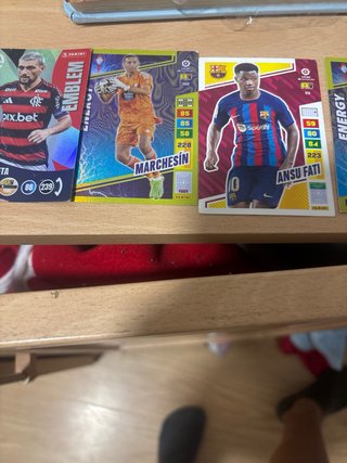Cromos de fútbol variados