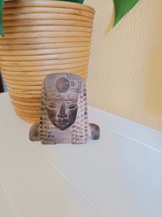 ANTIGUA FIGURA EGIPCIA DE PIEDRA