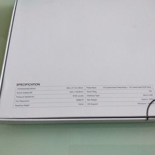 Huion HS610 Tableta Gráfica Negra