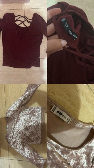 Conjunto 2 Camisetas Bershka y FB Sister