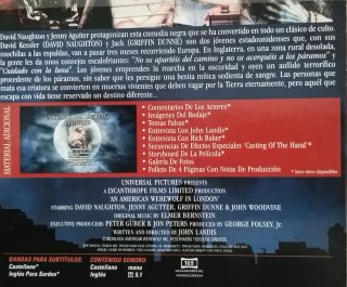 Un Hombre Lobo Americano en Londres DVD