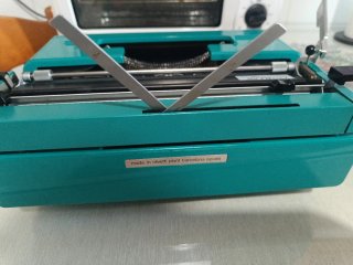 Máquina de escribir Olivetti Studio 45 Turquesa