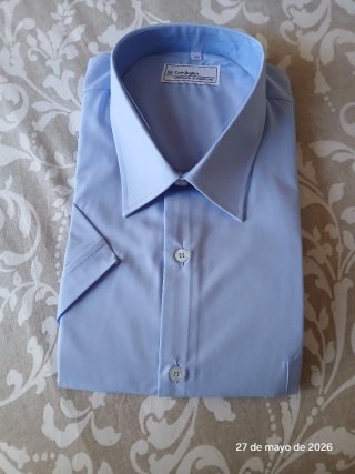 Camisa El Corte Inglés Azul Talla 46