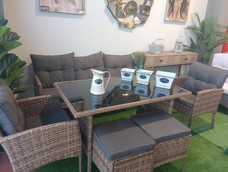 Oferta! Conjunto de Terraza en ratan