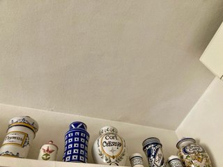 Frascos Farmacia Antiguos Cerámica Decorada