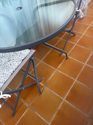 Conjunto Mesa y Sillas Jardín Cristal