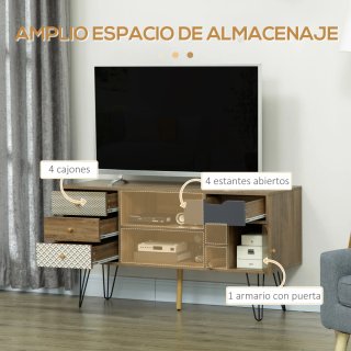 Mueble TV Estilo Boho 4 Cajones