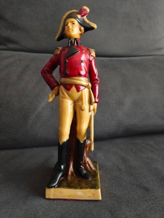 Figura Militar Napoleón Bonaparte Vintage 24cm