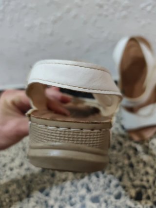 Sandalias COMFORT Mujer Talla 36-37 Blancas