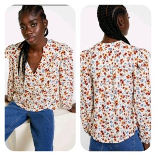 Blusa Springfield Talla L Estampado Floral