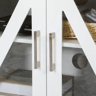 Mesa TV Salón Madera y Cristal