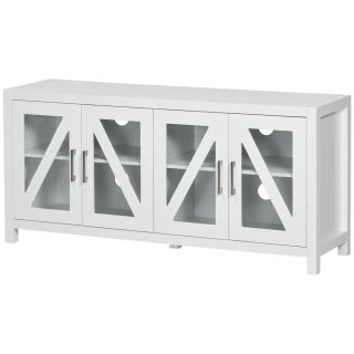 Mesa TV Salón Madera y Cristal