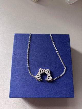 Collar trébol 4 hojas plata