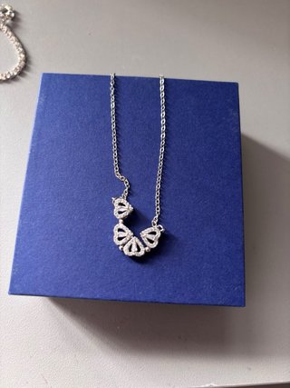 Collar trébol 4 hojas plata