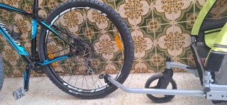 Bicicleta Specialized Rockhopper con remolque