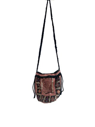 Bolso bandolera étnico bordado