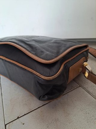 Bolso Loewe Negro y Marrón Piel