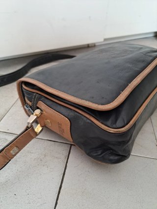 Bolso Loewe Negro y Marrón Piel