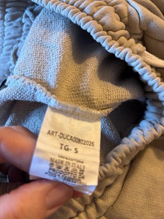 Pantaloni tuta cargo uomo beige