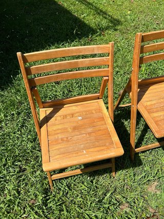 Lote 2 Sillas Madera Plegables