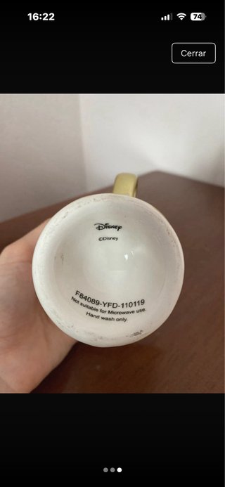 Figura Disney Taza Chip Coleccionable