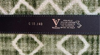 Cintura Ingegno Vera Pelle 125cm Nera