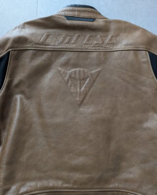 Chaqueta Dainese Cuero Marrón