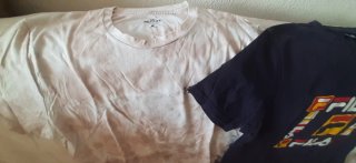 2 Camisetas Fila y Hollister Talla L