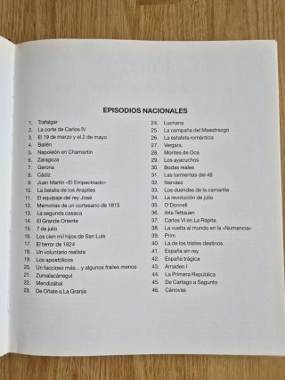 Libro los Episodios Nacionales