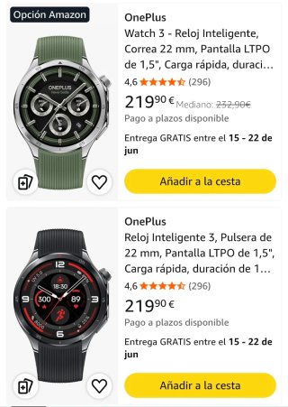 RELOJ ONEPLUS WATCH 3 EN SU CAJA