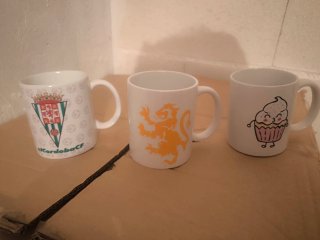 Taza de cerámica con frase motivadora