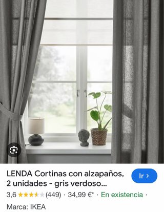 Cortinas grises Ikea