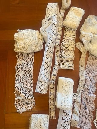 Lote de puntillas y encajes