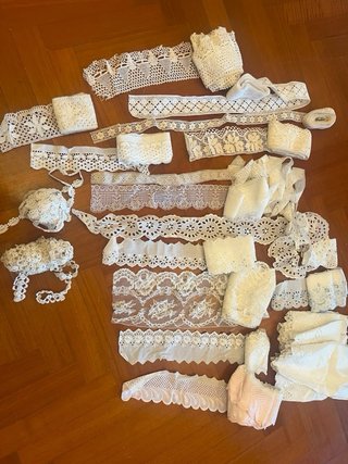 Lote de puntillas y encajes